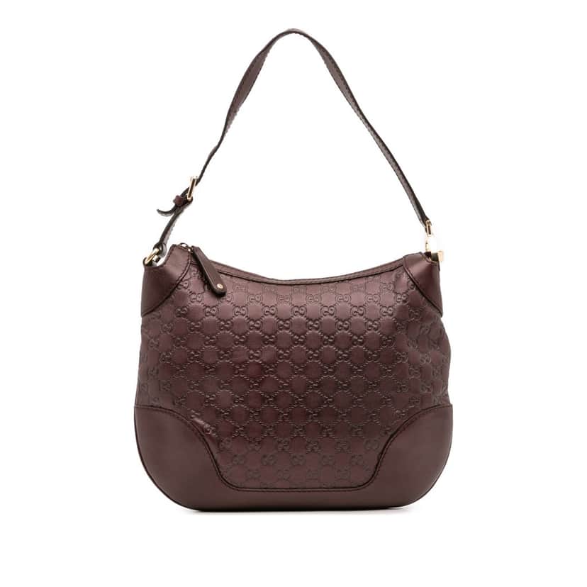 Gucci Metallic Guccissima Charlotte Hobo Red Leather Good condition - Front View