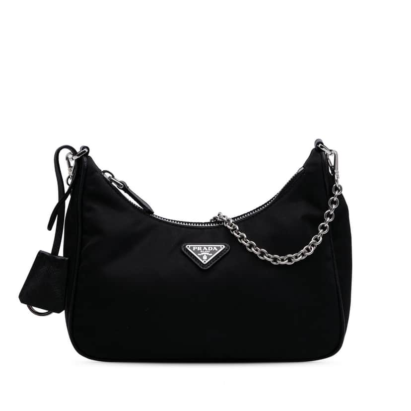 Prada Mini Tessuto Re Edition 2005 Satchel Black Good condition - Front View