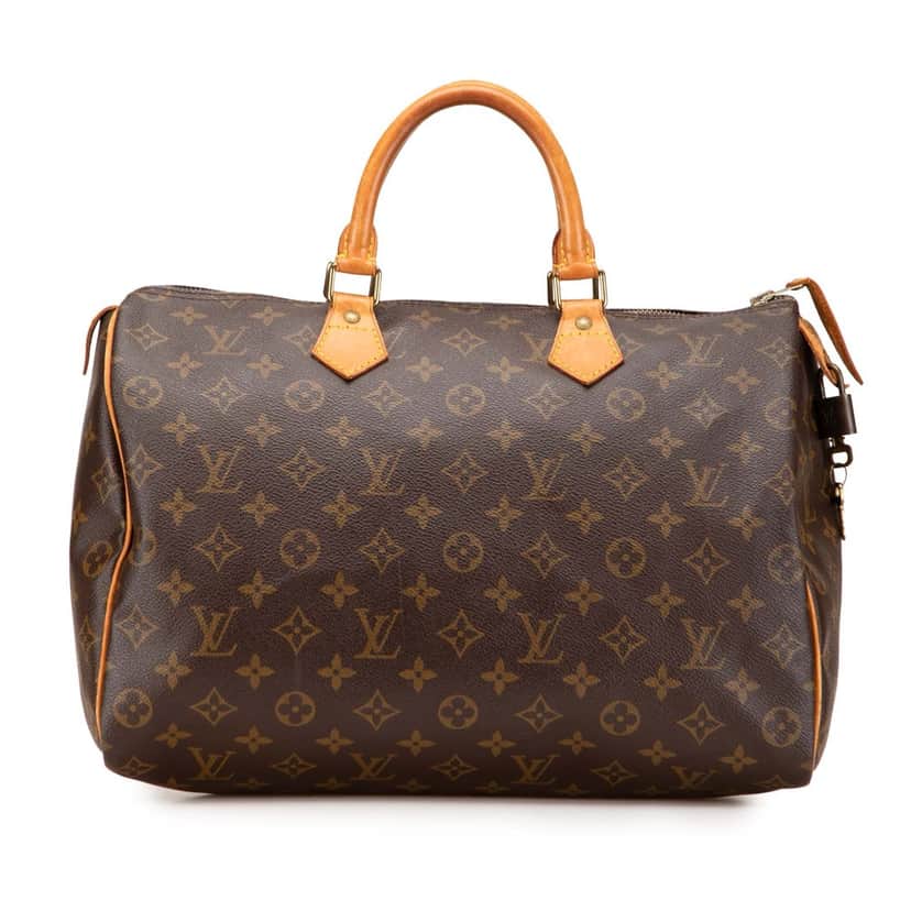 Louis Vuitton Monogram Speedy 35 Brown Canvas Good condition - Front View