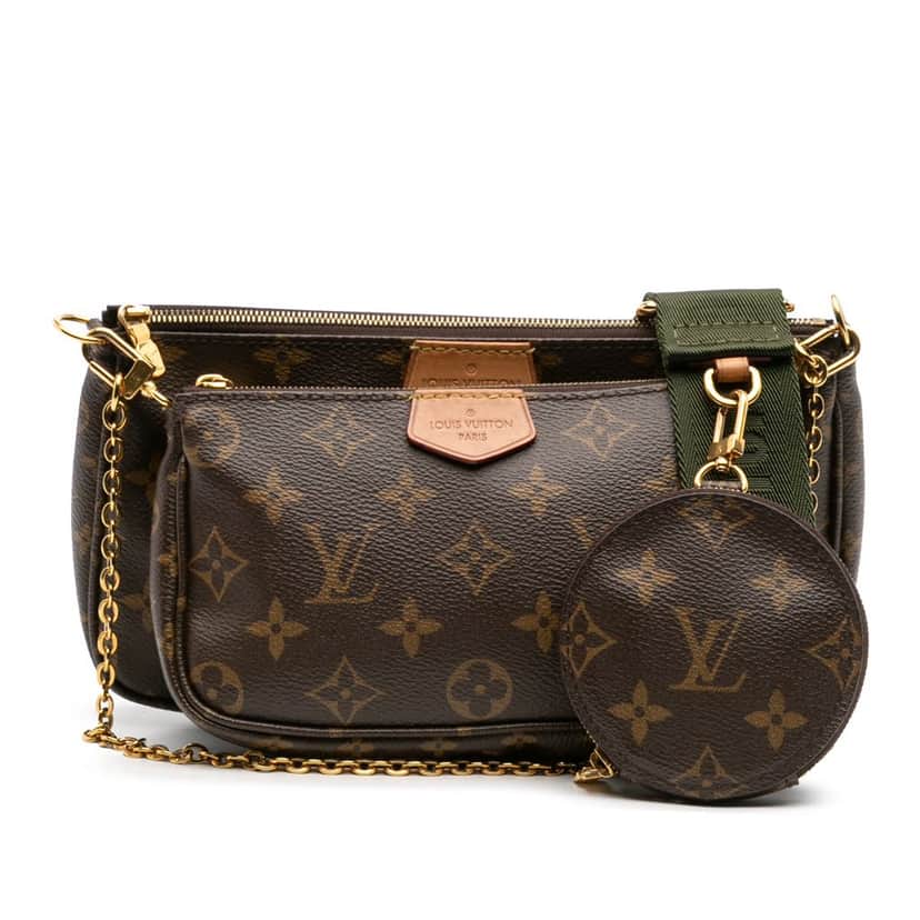 Louis Vuitton Monogram Multi Pochette Accessoires Brown Canvas Good condition - Front View