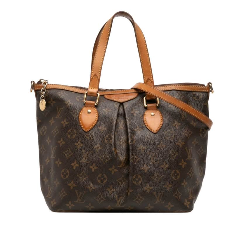 Louis Vuitton Monogram Palermo PM Brown Canvas Good condition - Front View