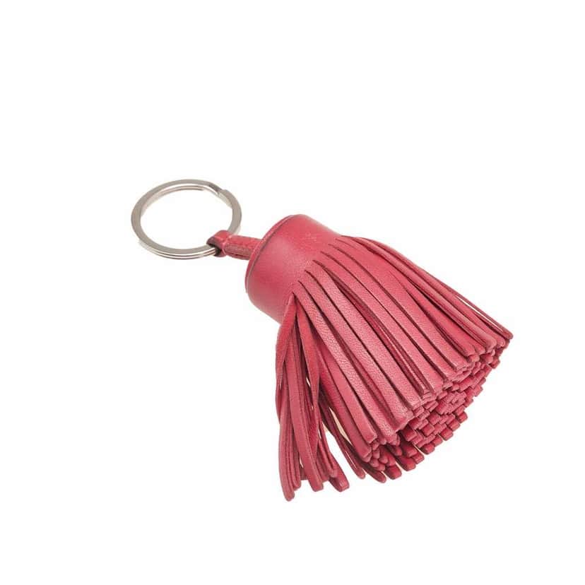 Hermès Milo Lambskin Carmen Key Ring Pink Leather Very good condition - Front View