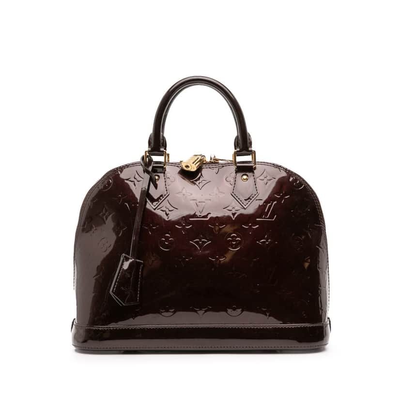 Louis Vuitton Monogram Vernis Alma PM Purple Leather Good condition - Front View