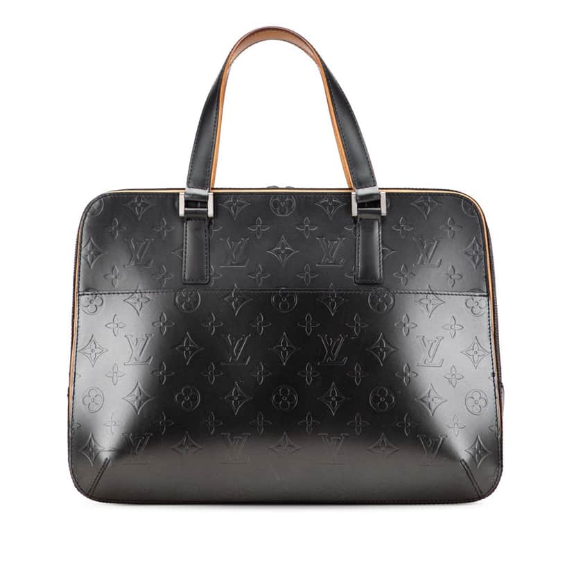 Louis Vuitton Monogram Mat Malden Grey Leather Good condition - Front View