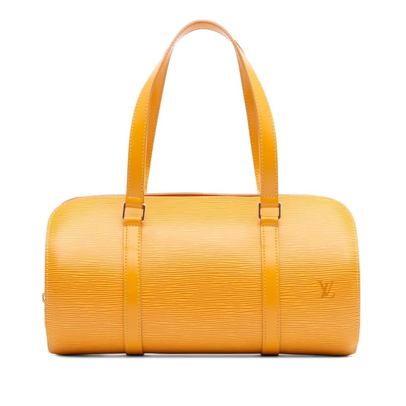 Louis Vuitton Epi Soufflot Yellow Leather Good condition - Front View