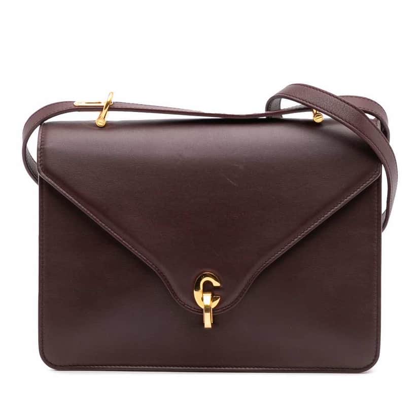 Dior Leather C'est Dior Flap Red Leather Good condition - Front View
