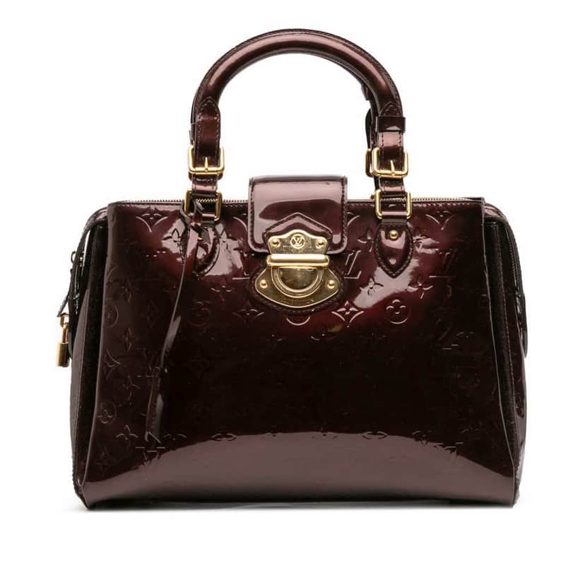 Louis Vuitton Monogram Vernis Melrose Avenue Purple Leather Good condition - Front View