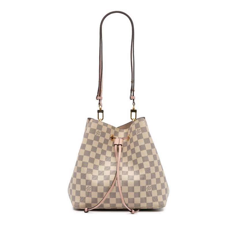 Louis Vuitton Damier Azur Neonoe MM White Canvas Good condition - Front View