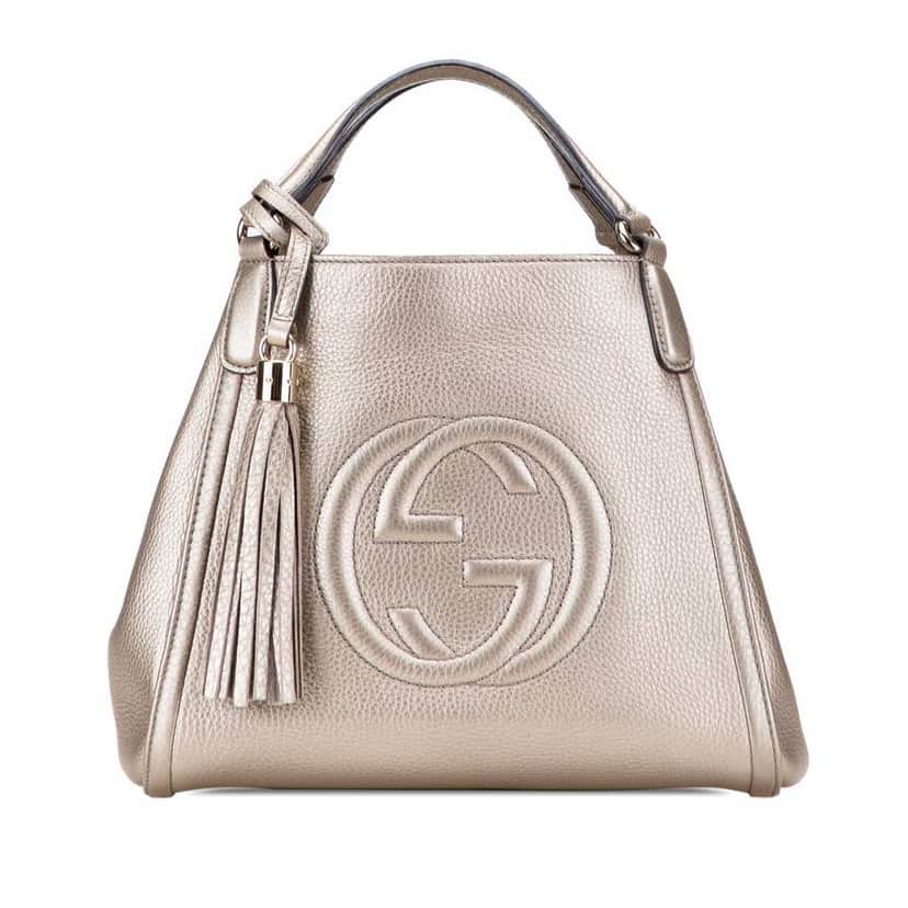 Gucci Small Leather Soho Satchel Gold Leather Good condition - Front View