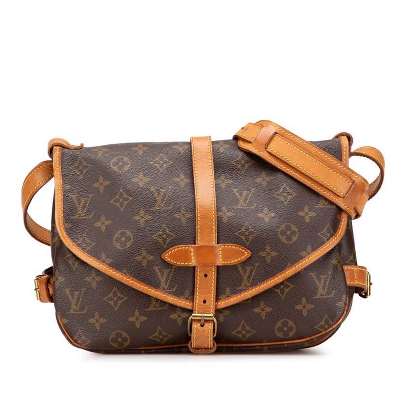 Louis Vuitton Monogram Saumur 30 Brown Canvas Good condition - Front View