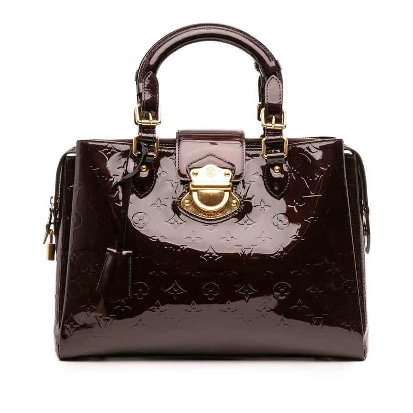 Louis Vuitton Monogram Vernis Melrose Avenue Purple Leather Good condition - Front View