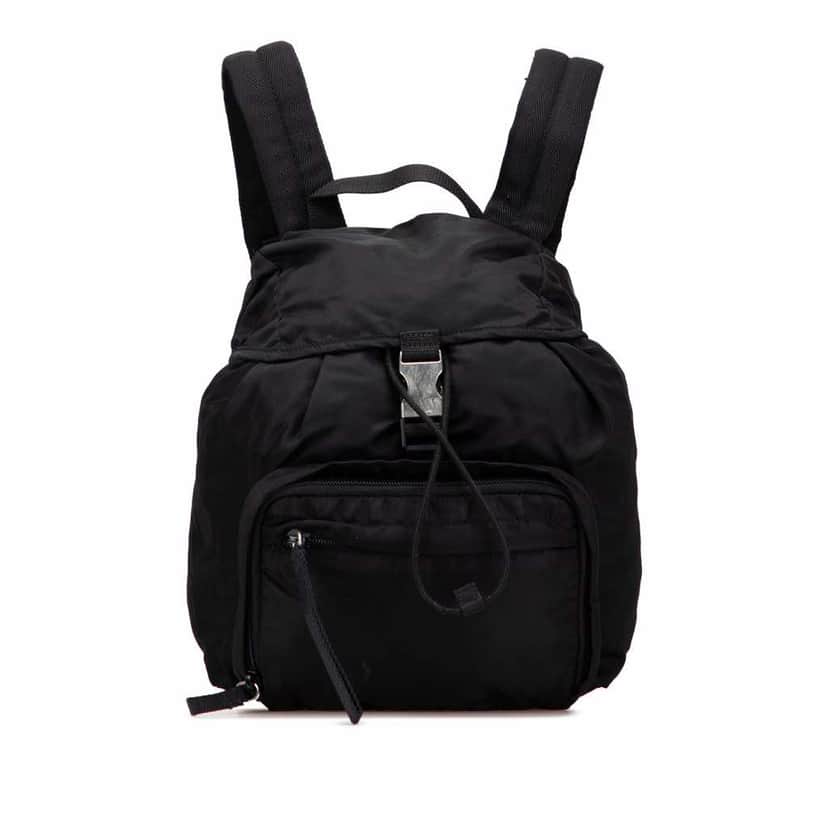 Prada Tessuto Backpack Black Good condition - Front View