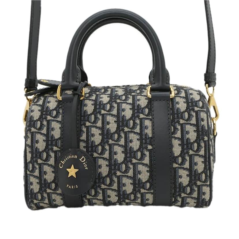 Dior Oblique Canvas Groove 20 Blue Canvas Good condition - Front View