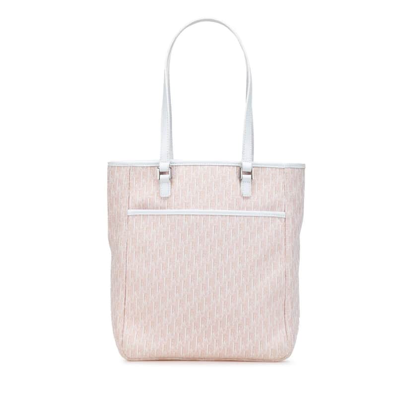 Dior Diorissimo Trotter Canvas Tote Pink Canvas Good condition - Front View
