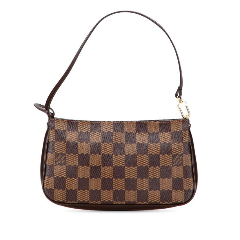 Louis Vuitton Damier Ebene Pochette Accessoires Brown Canvas Good condition - Front View