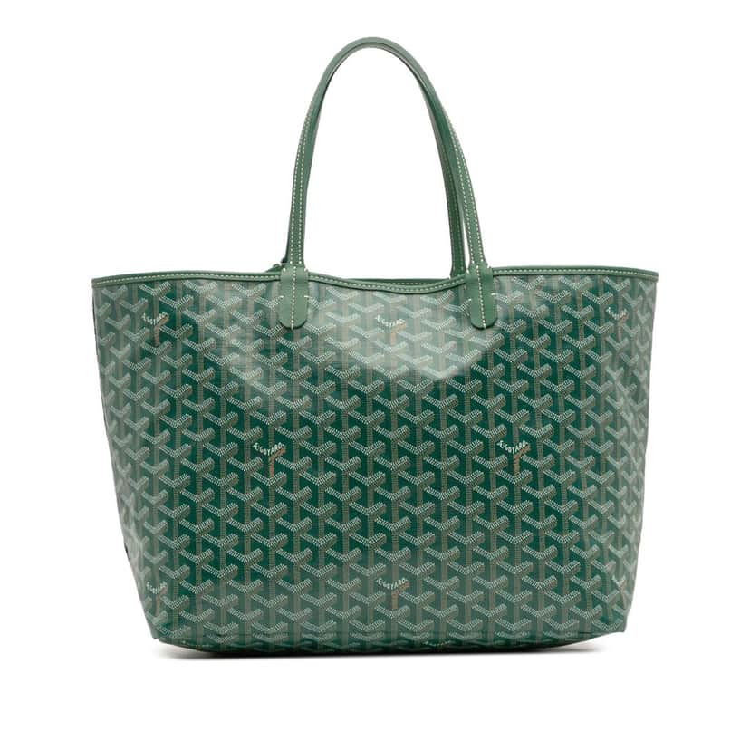 Goyard Goyardine Saint Louis PM Green Canvas Good condition - Front View