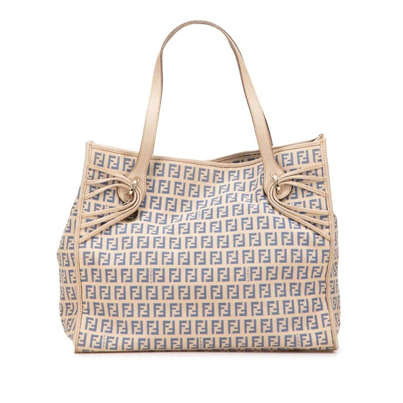 Fendi Zucchino Canvas Tote Brown Canvas Good condition - Front View
