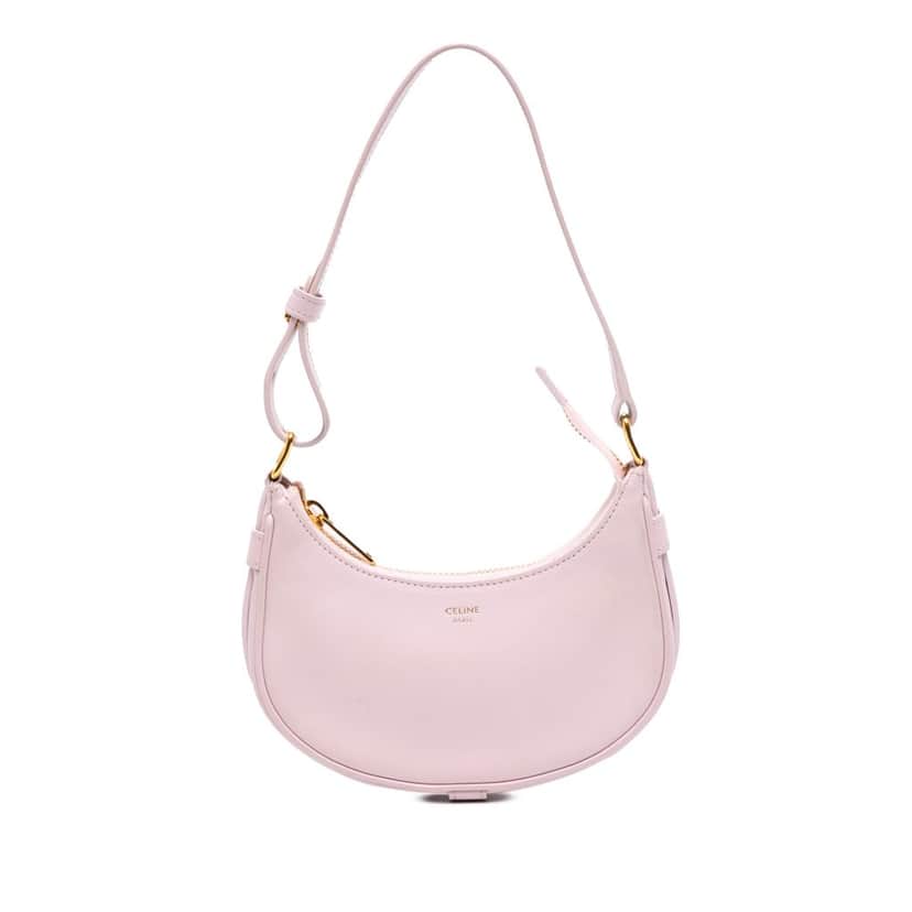 Celine Mini Smooth Calfskin Ava Shoulder Bag Pink Leather Very good condition - Front View
