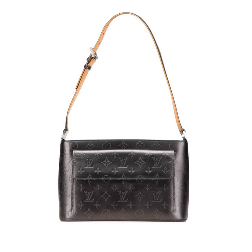 Louis Vuitton Monogram Mat Alston Grey Leather Good condition - Front View