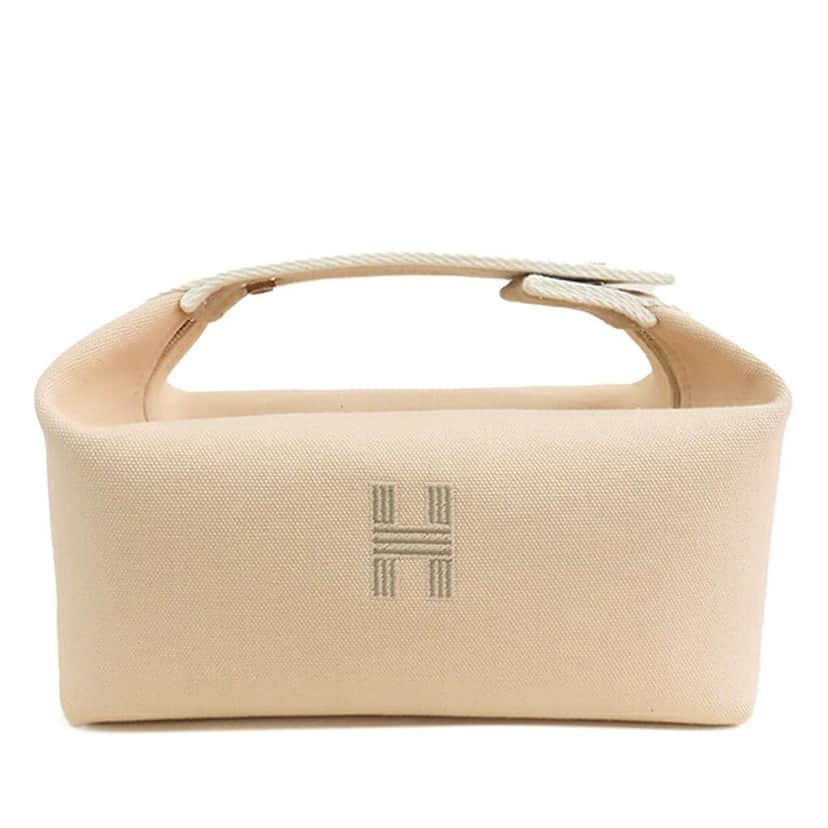 Hermès Small Toile Bride A Brac Brown Canvas Good condition - Front View