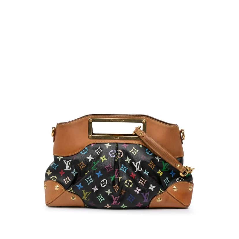 Louis Vuitton Monogram Multicolore Judy MM Black Canvas Good condition - Front View