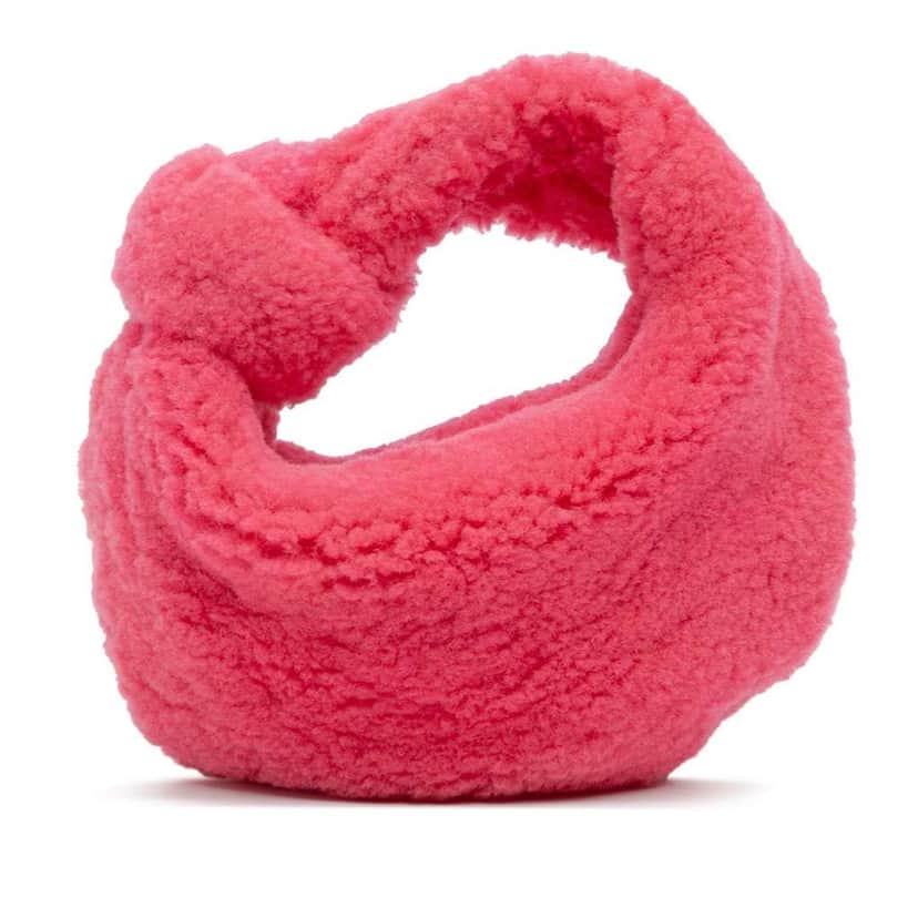 Bottega Veneta Mini Shearling Jodie Pink Very good condition - Front View