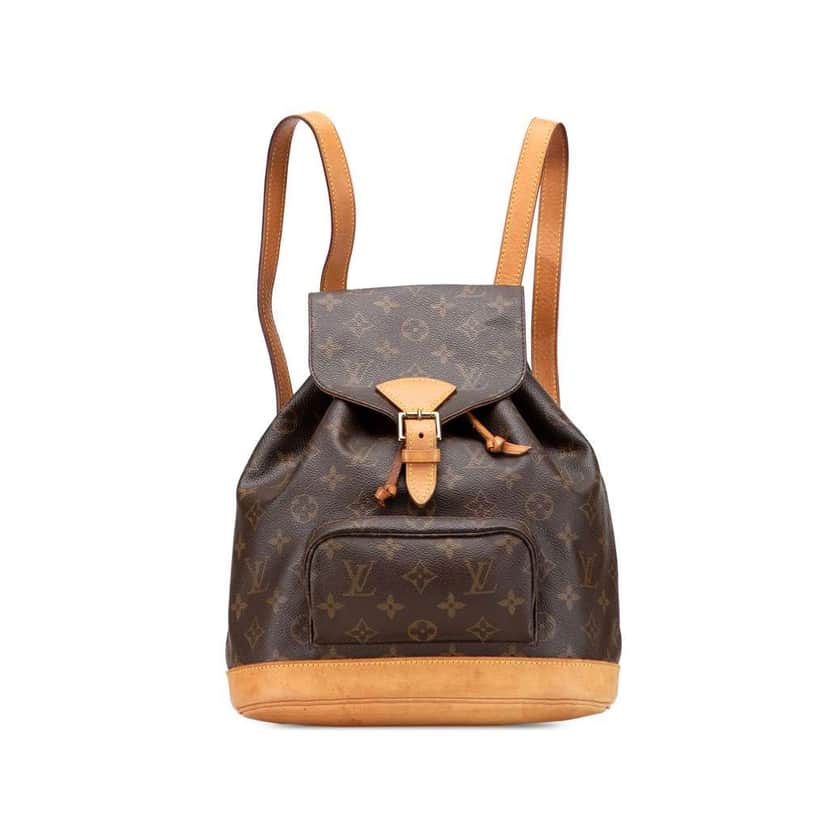 Louis Vuitton Monogram Montsouris PM Brown Canvas Good condition - Front View