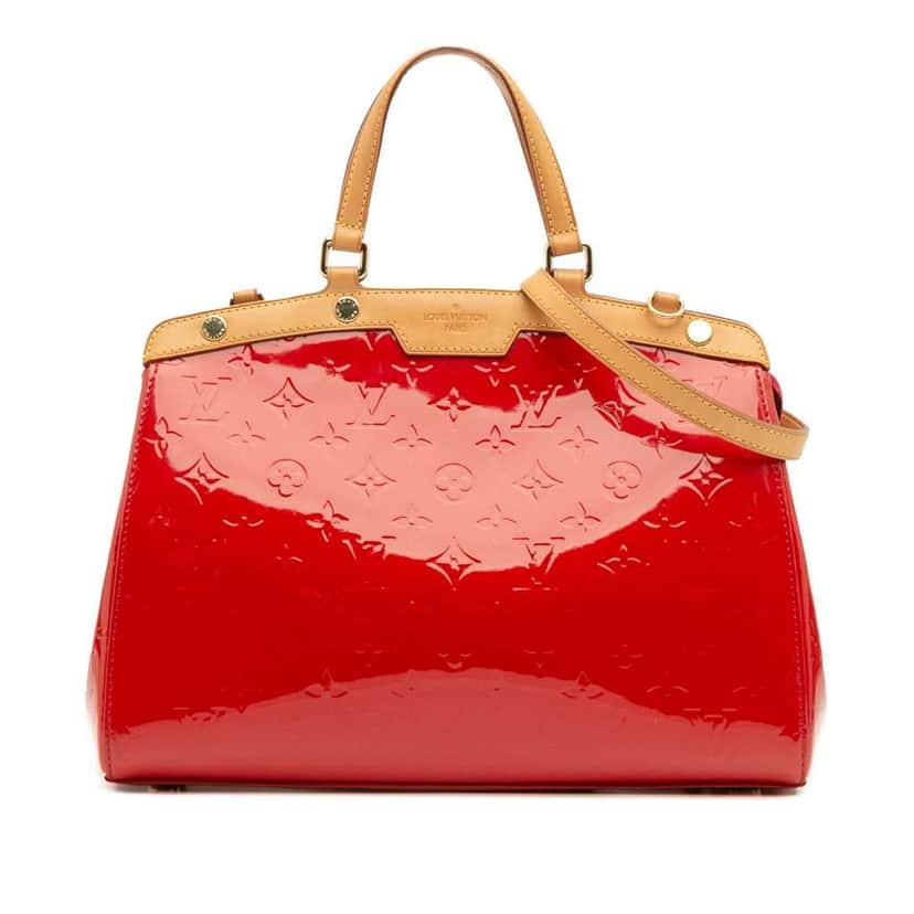 Louis Vuitton Monogram Vernis Brea MM Red Leather Good condition - Front View