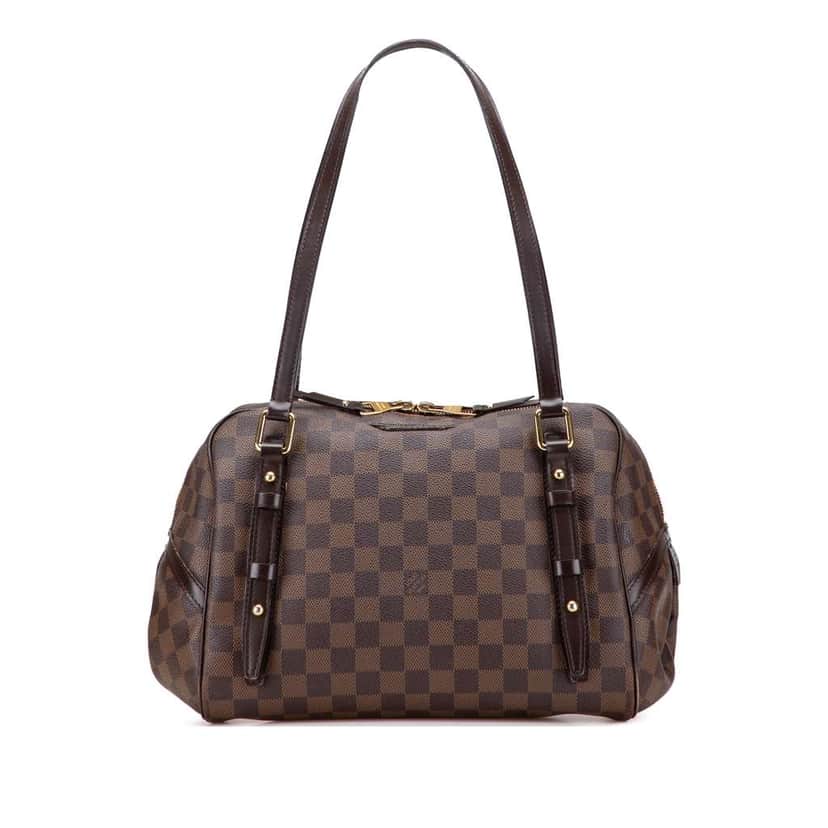 Louis Vuitton Damier Ebene Rivington GM Brown Canvas Good condition - Front View