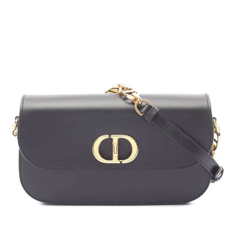 Dior Box Calfskin 30 Montaigne Avenue Bag Black Leather Good condition - Front View