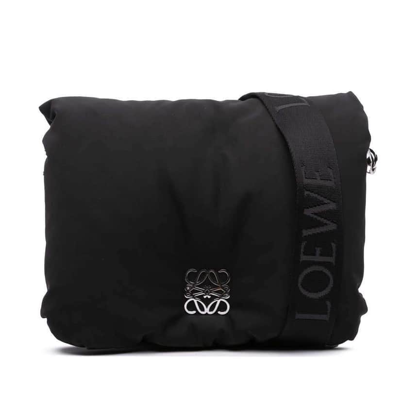 Loewe Nylon Goya Puffer Crossbody Black Good condition - Front View