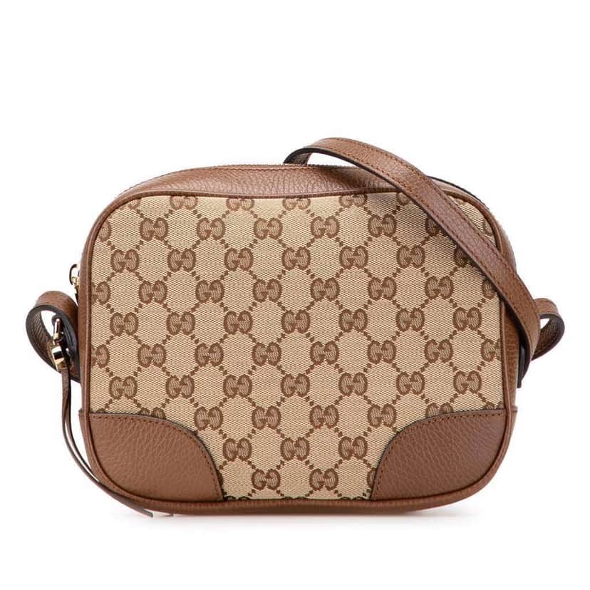 Gucci GG Canvas Bree Crossbody Brown Canvas Good condition - Front View