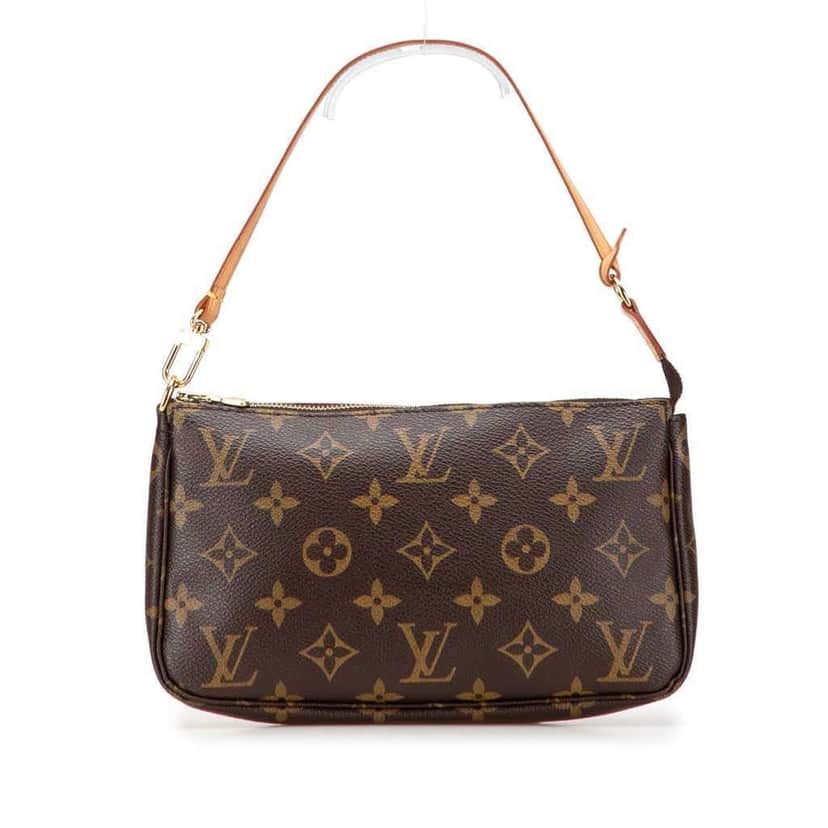 Louis Vuitton Monogram Pochette Accessoires Brown Canvas Good condition - Front View