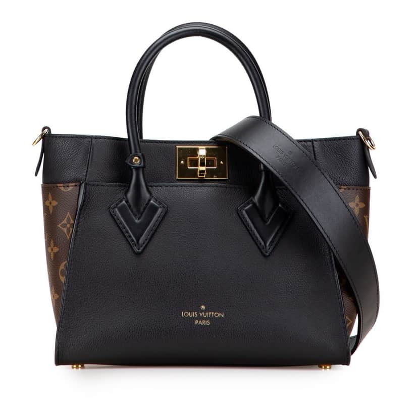 Louis Vuitton Monogram On My Side PM Black Leather Good condition - Front View
