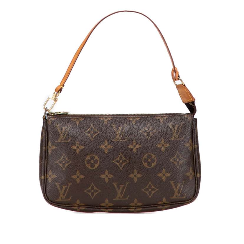 Louis Vuitton Monogram Pochette Accessoires Brown Canvas Good condition - Front View