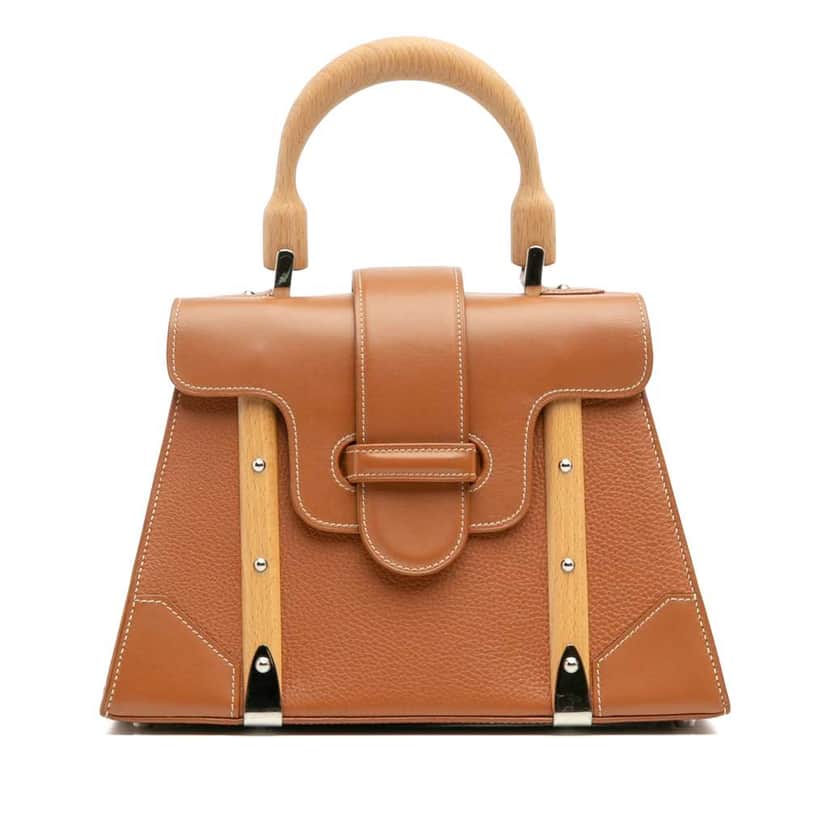 Goyard Leather Saigon Structured PM Brown Leather Good condition - Front View