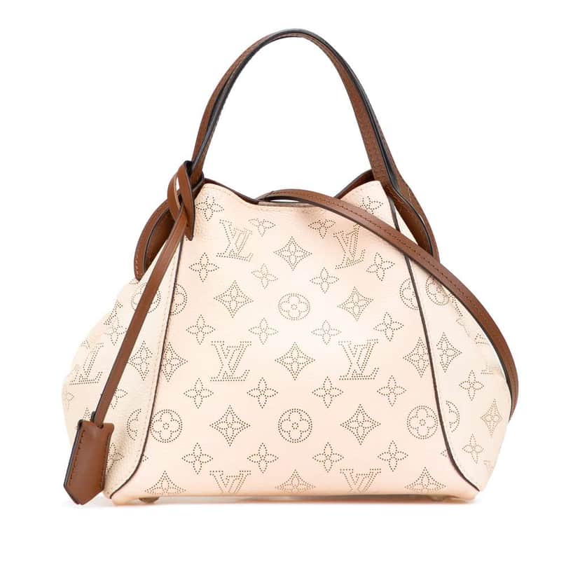Louis Vuitton Monogram Mahina Hina PM Brown Leather Good condition - Front View