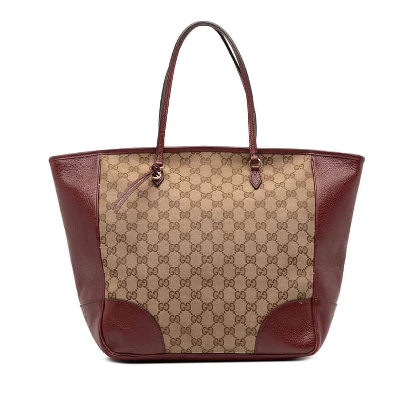 Gucci GG Canvas Bree Tote Brown Canvas Good condition - Front View