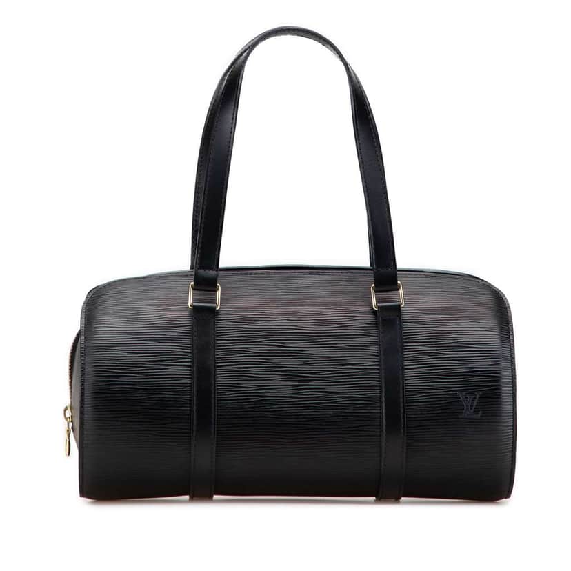 Louis Vuitton Epi Soufflot Black Leather Good condition - Front View