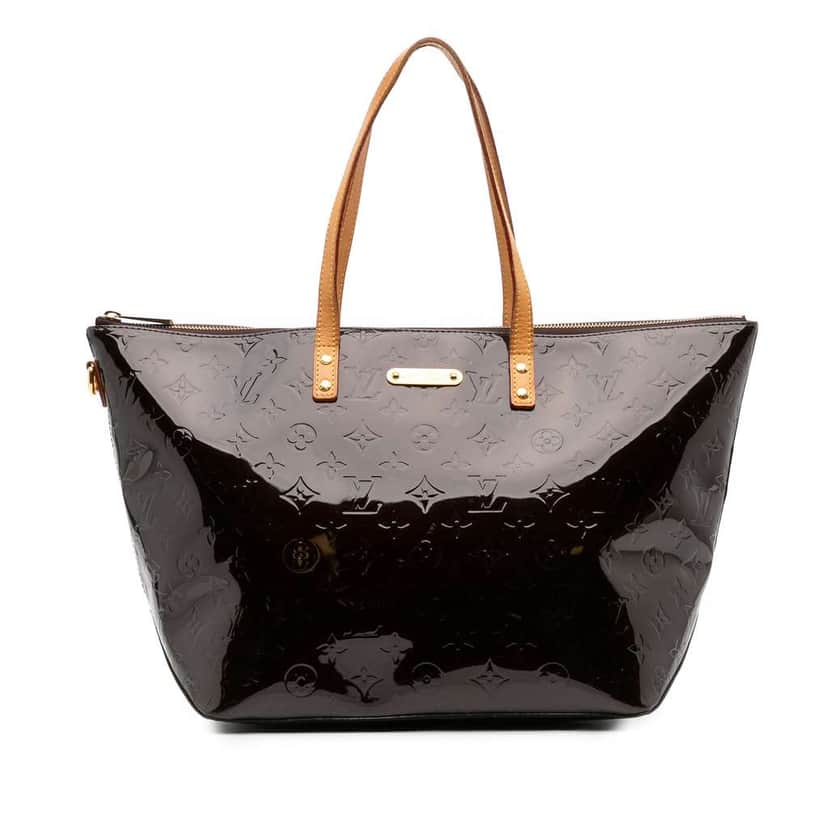 Louis Vuitton Monogram Vernis Bellevue GM Purple Leather Good condition - Front View