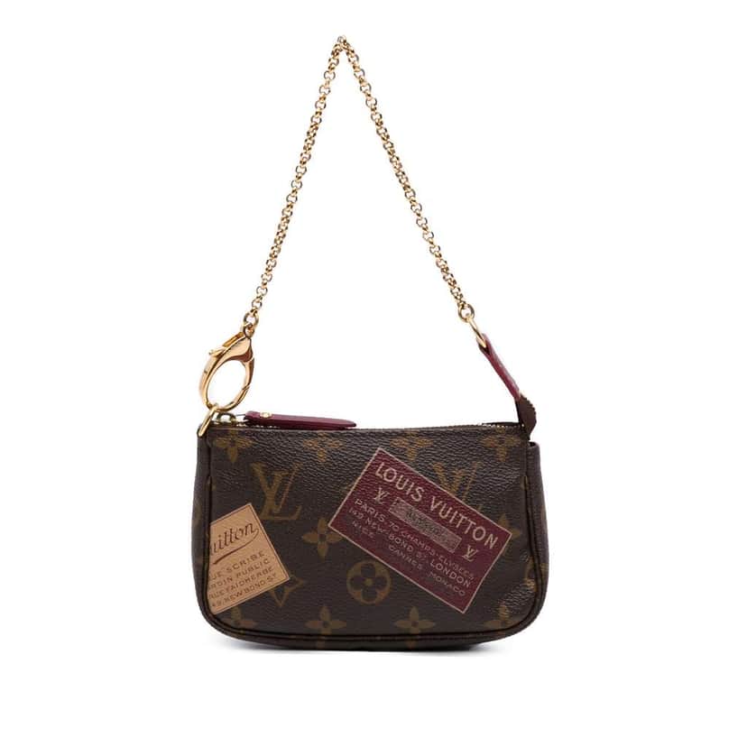 Louis Vuitton Monogram Trunks & Bags Mini Pochette Accessoires Brown Canvas Good condition - Front View