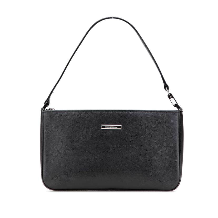 Burberry Leather Shoulder Bag Black Leather Good condition - Front View