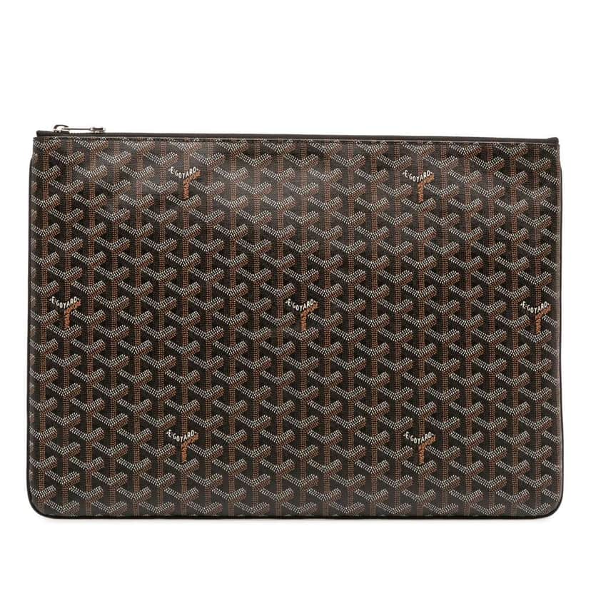 Goyard Goyardine Senat GM Black Canvas Good condition - Front View