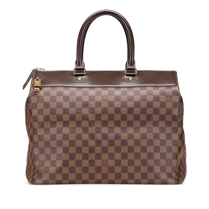 Louis Vuitton Damier Ebene Greenwich PM Brown Canvas Good condition - Front View