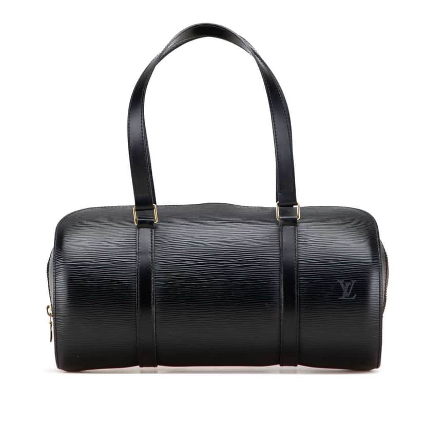 Louis Vuitton Epi Soufflot Black Leather Fair condition - Front View