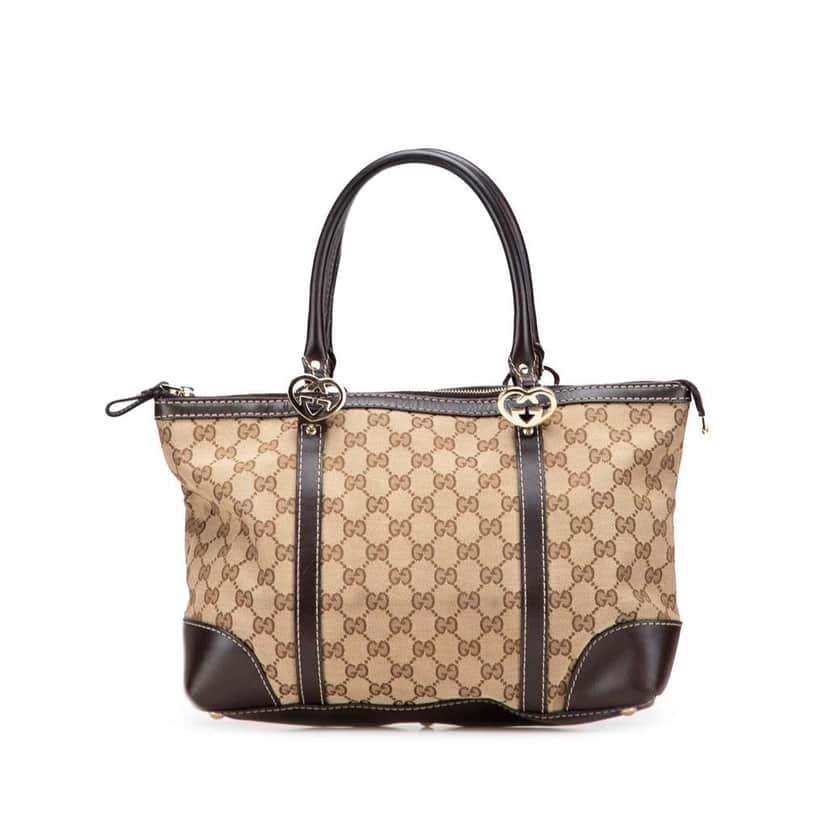 Gucci GG Canvas Lovely Tote Brown Canvas Good condition - Front View