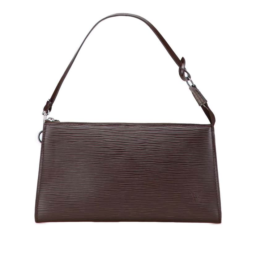 Louis Vuitton Epi Pochette Accessoires Brown Leather Good condition - Front View