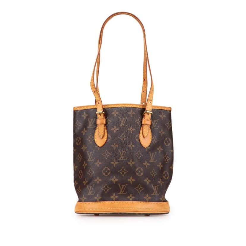 Louis Vuitton Monogram Petit Bucket Brown Good condition - Front View