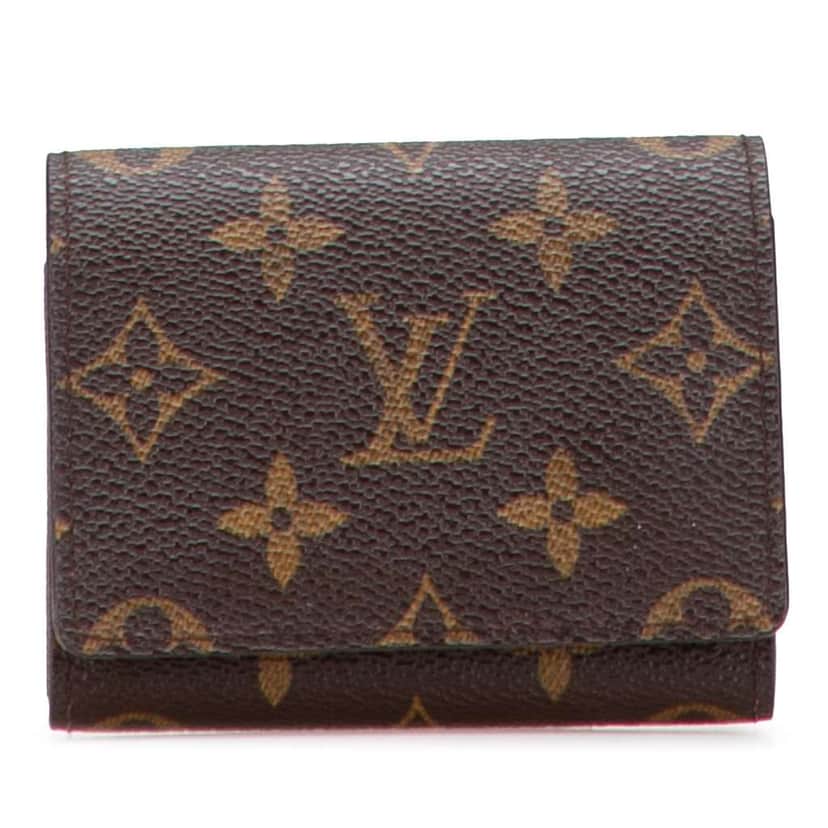 Louis Vuitton Monogram Envelope Business Card Holder Brown Good condition - Front View