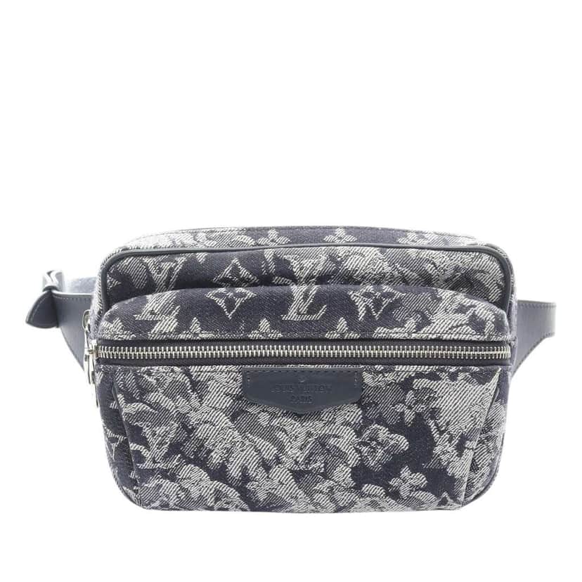 Louis Vuitton Monogram Tapestry Outdoor Bumbag Blue Canvas Good condition - Front View